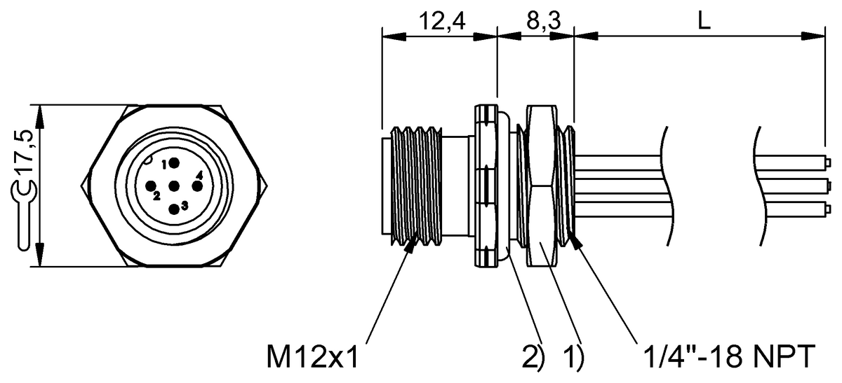 BCC0CYN - BCC M455-0000-2A-RN054-006 (Flanş konnektörleri) - Görsel 2
