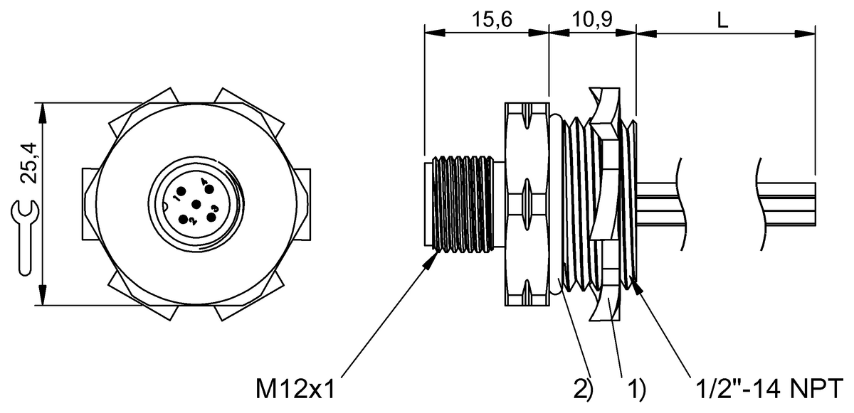 BCC0CYU - BCC M455-0000-2A-RN064-006 (Flanş konnektörleri)