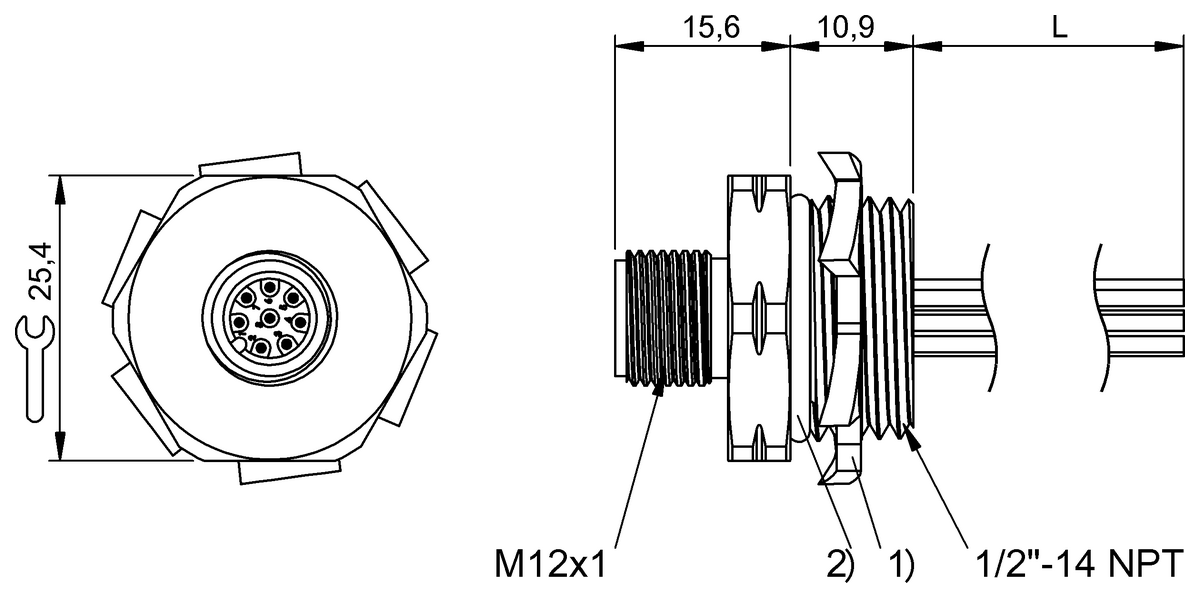BCC0CYK - BCC M458-0000-2A-RN066-020 (Flanş konnektörleri) - Görsel 2