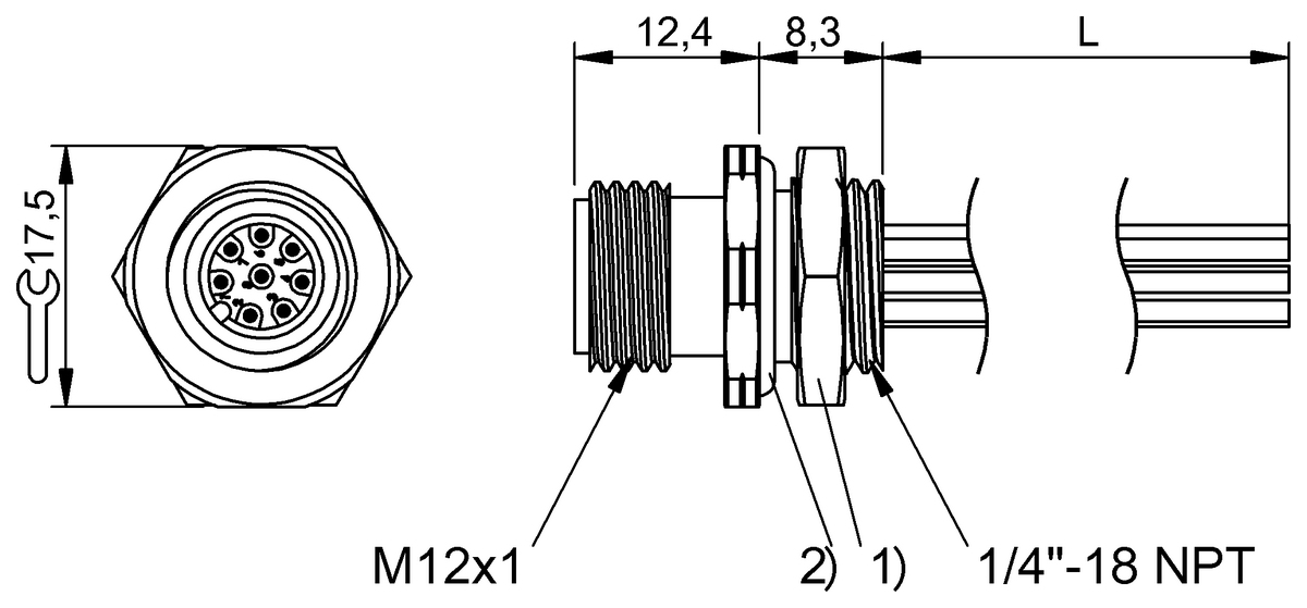 BCC0CYC - BCC M458-0000-2A-RN056-006 (Flanş konnektörleri) - Görsel 2