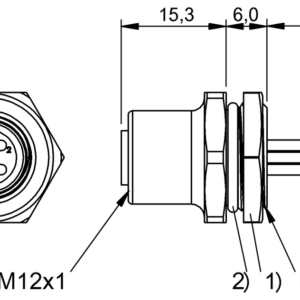 BCC0CWY - BCC M455-0000-1A-RM072-006 (Flanş konnektörleri)