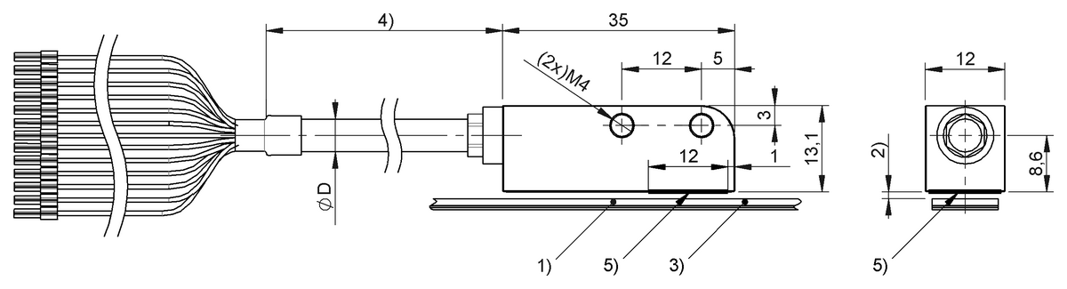 BML001C - BML-S1F1-Q61G-M300-F0-KA02 (Artımsal doğrusal mesafe ölçüm sistemi ve döner açı ölçüm sistemi) - Görsel 2