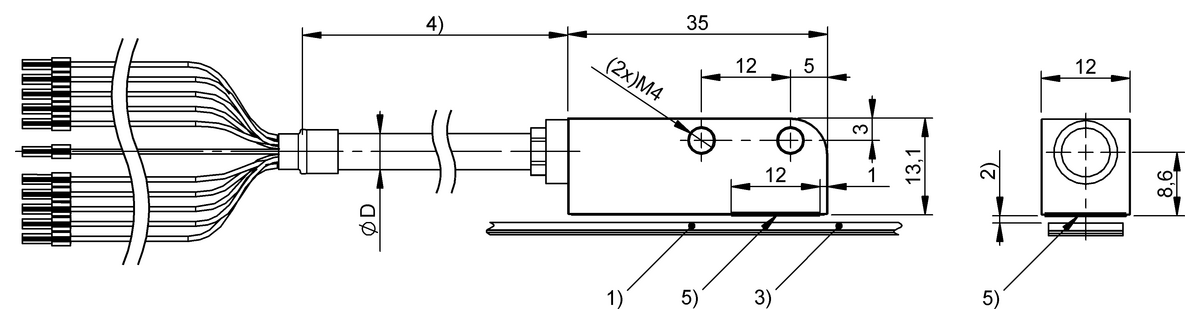 BML0C2W - BML-S1F1-Q61D-M320-D0-SA24-KD05 (Artımsal doğrusal mesafe ölçüm sistemi ve döner açı ölçüm sistemi) - Görsel 2