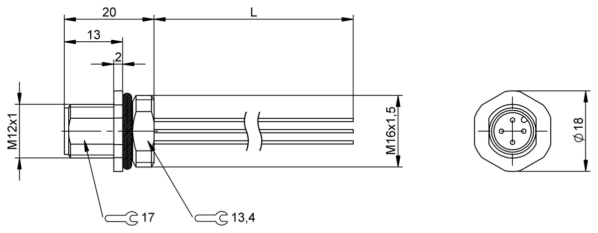 BCC0CWR - BCC M454-0000-2A-RM070-006 (Flanş konnektörleri)