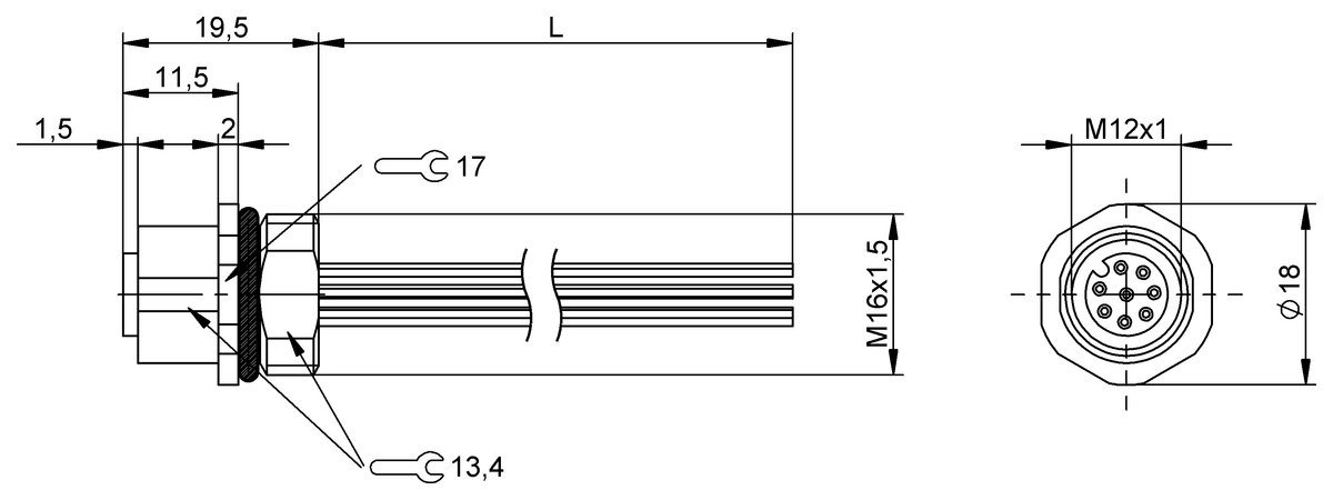 BCC089N - BCC M458-0000-1A-RM015-015 (Flanş konnektörleri) - Görsel 2