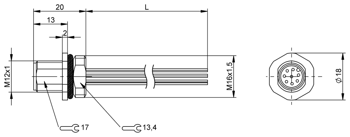BCC0CY6 - BCC M458-0000-2A-RM073-020 (Flanş konnektörleri)