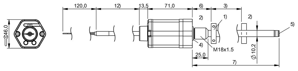 BTL3MF0 - BTL7-P511-M0120-BN-SA330-KA02 (Manyetik çubuk tasarımlı manyetostriktif lineer konum sensörleri) - Görsel 2