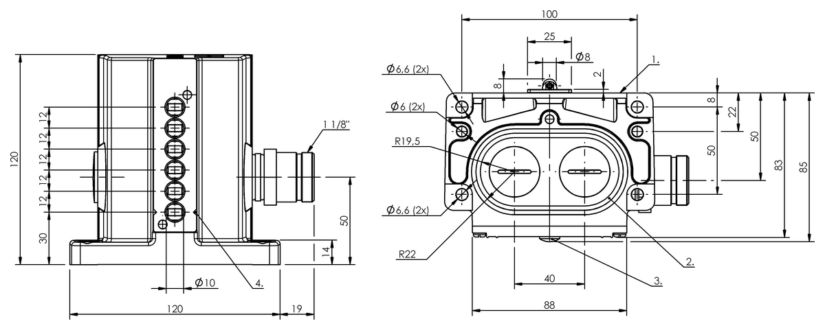 BNS04NJ - BNS 813-D06-R12-100-10-01-FD-S90R (Emniyet sviç konumları bulunan mekanik çok konumlu limit sviçleri) - Görsel 2