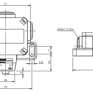 BNS0080 - BNS 518-160-W-11 (Mekanik tek konumlu limit sviçleri)
