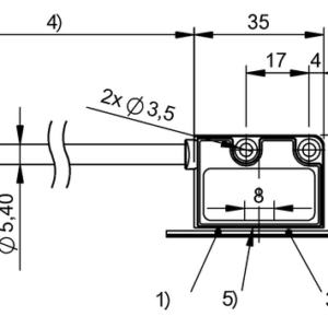 BML02R3 - BML-S2B0-Q51K-M400-P0-KA01,5-S86A (Artımsal doğrusal mesafe ölçüm sistemi ve döner açı ölçüm sistemi)