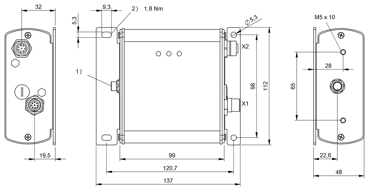 BIS00ZH - BIS M-620-068-A01-00-ST29 (RFID HF değerlendirme üniteleri (13.56 MHz)) - Görsel 2