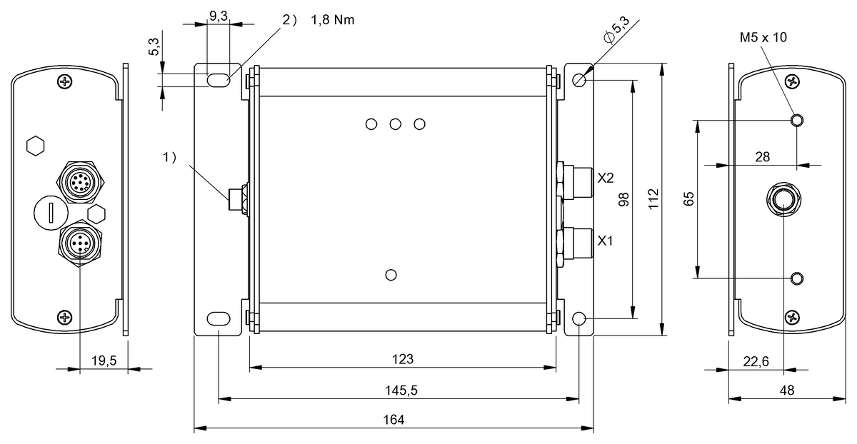 BIS00ZE - BIS M-623-071-A01-03-ST30 (RFID HF değerlendirme üniteleri (13.56 MHz)) - Görsel 2