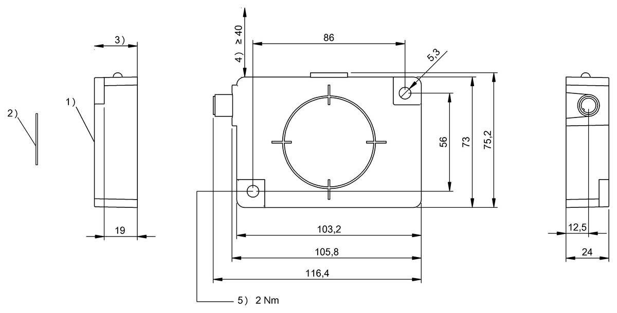 BIS00W5 - BIS M-411-067-001-04-S92 (RFID HF okuyucu (13.56 MHz)) - Görsel 2