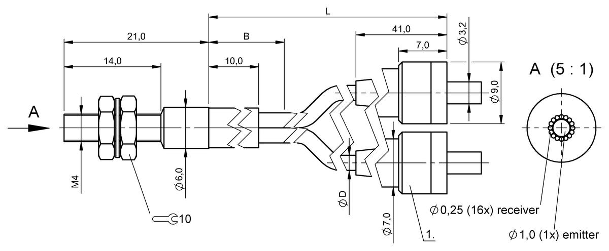 BFO00C9 - BFO D22-XB-UB-EAK-15-SA1-02 (Fiber optik sensörler) - Görsel 2