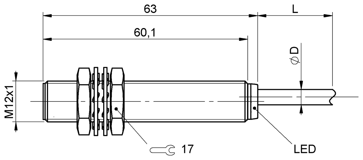 BAW0051 - BAW M12MN-ICC35C-BP02 (Endüktif mesafe sensörleri) - Görsel 2
