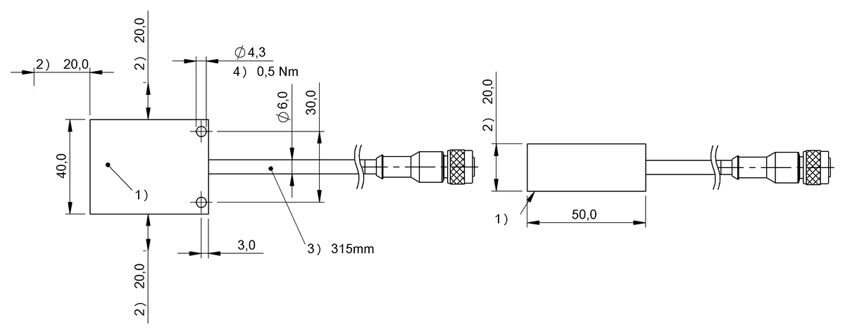 BIS0121 - BIS L-404-035-001-00-S115 (Entegre işlemci ünitesi bulunan LF okuma/yazma kafaları (125 kHz)) - Görsel 2