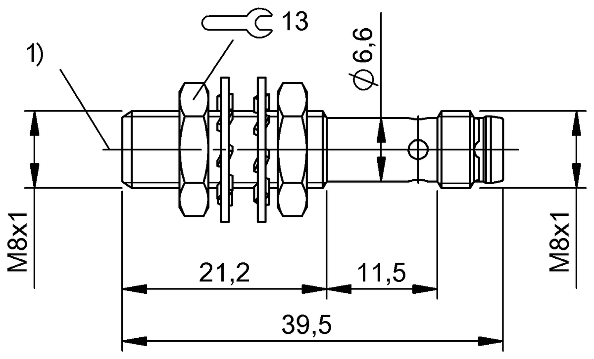 BOS01U8 - BOS 08E-X-LS20-S49 (Karşılıklı tip sensörler) - Görsel 2