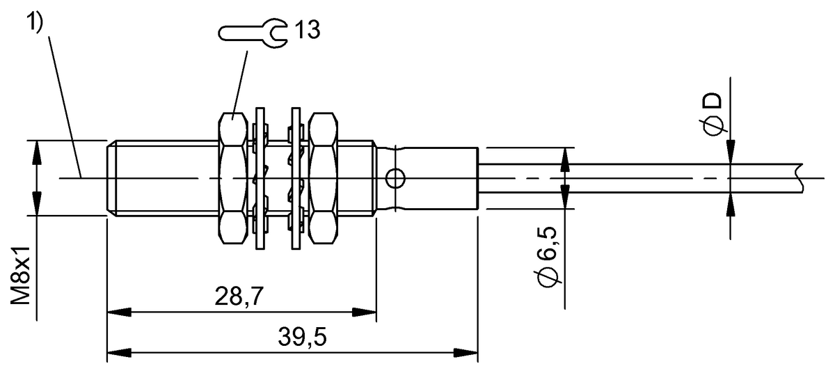 BOS01UL - BOS 08E-X-LS20-02 (Karşılıklı tip sensörler) - Görsel 2