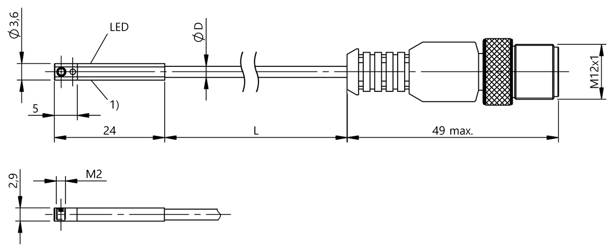 BMF00J0 - BMF 233K-PS-C-2A-SA2-S4-00,3 (Farklı kanal şekilleri için silindir anahtarları) - Görsel 2
