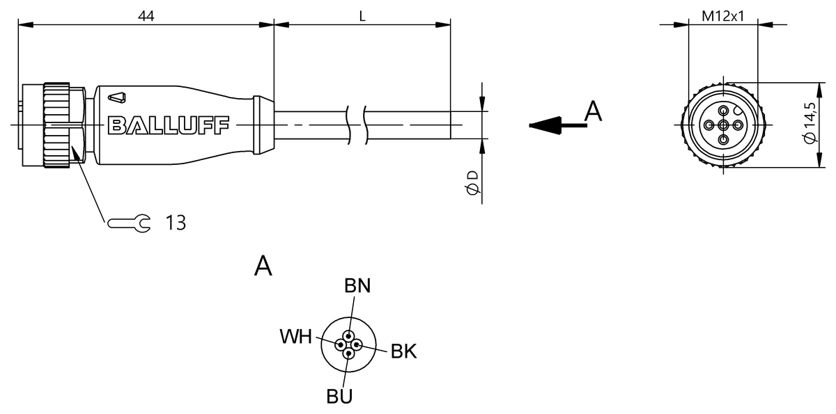 BCC0KZR - BCC M415-0000-1A-003-PX0434-030-C028 (Tek uçlu kablo setleri) - Görsel 2