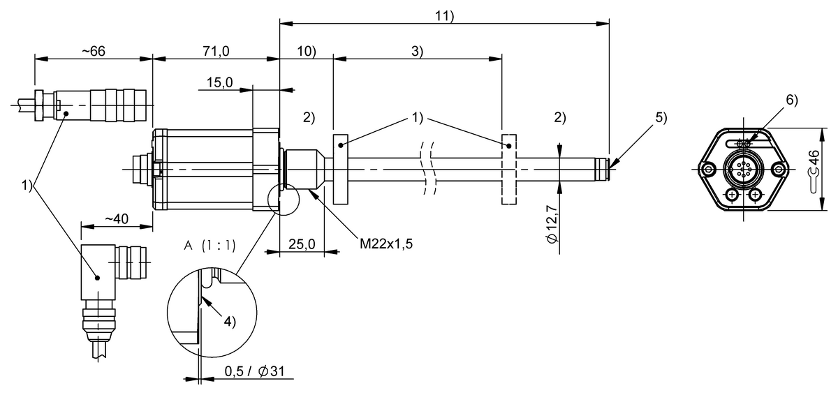 BTL2JWP - BTL7-E500-M0112-CD-NEX-S32 (Patlayıcı alanlar için manyetostriktif doğrusal pozisyon sensörleri) - Görsel 2