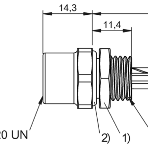 BCC0FJ9 - BCC A254-0000-10-RN106-003 (Flanş konnektörleri)