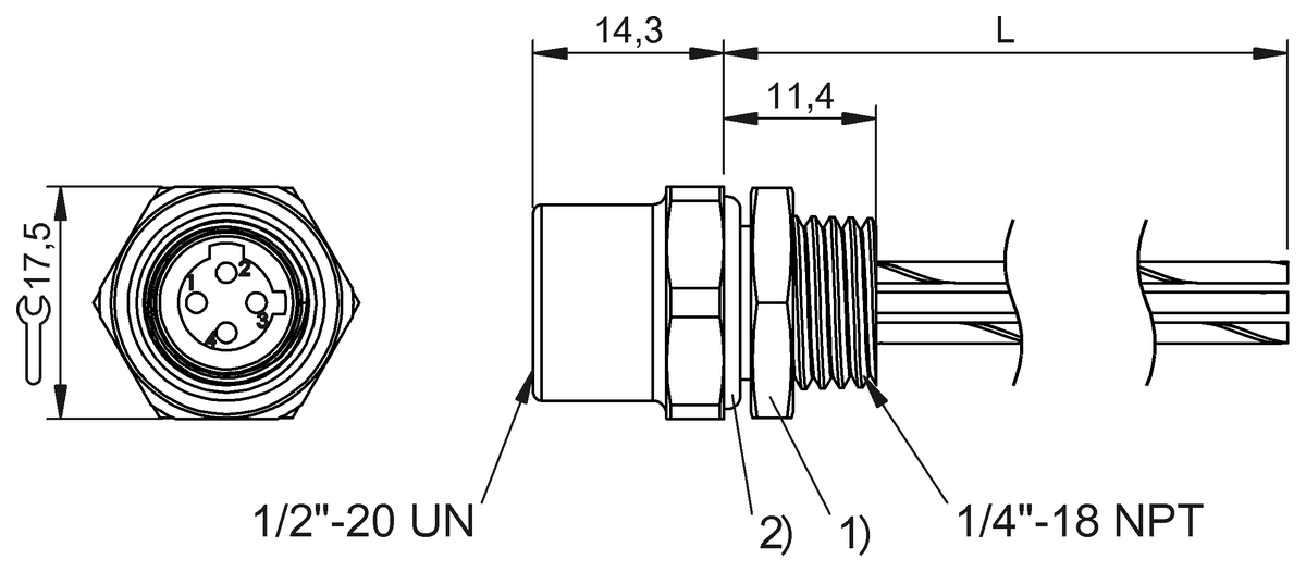 BCC0FJ9 - BCC A254-0000-10-RN106-003 (Flanş konnektörleri)