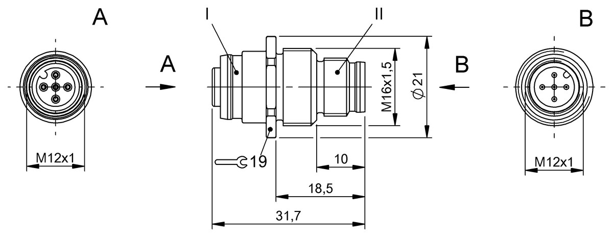BCC0F45 - BCC M455-M455-3A-RM103-000 (Aktarım başlıklı konnektörler) - Görsel 2