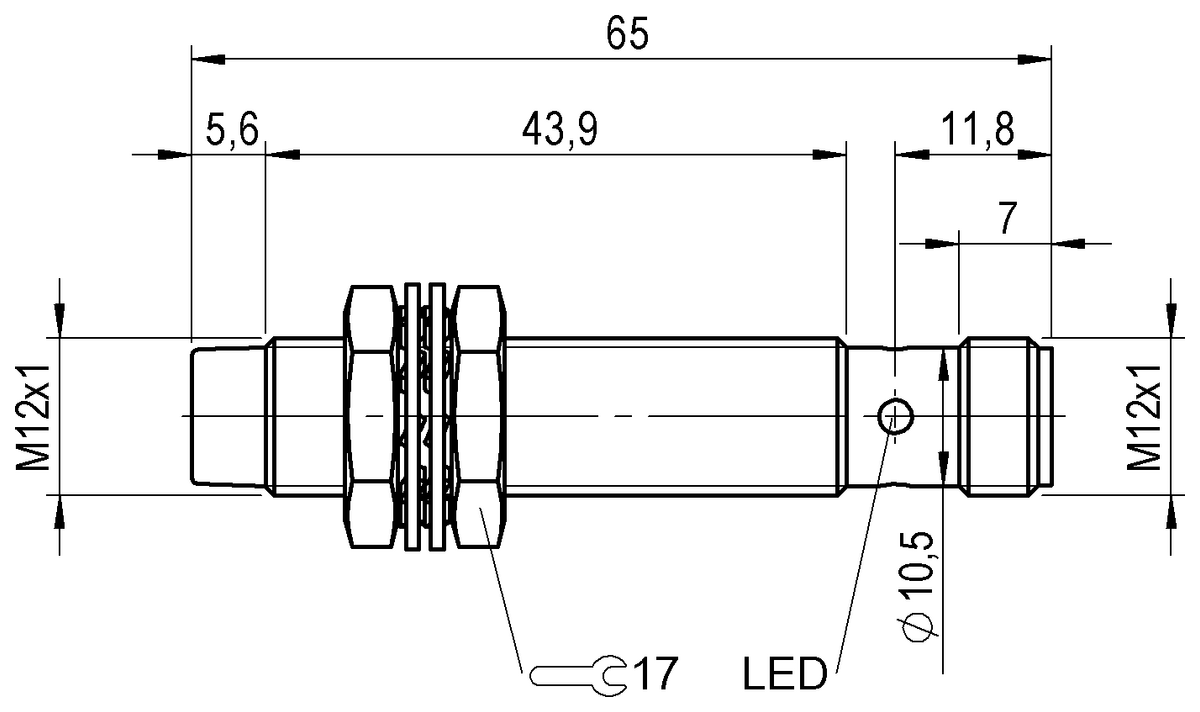 BAW0056 - BAW M12MH-BLC70G-S04G (Endüktif mesafe sensörleri) - Görsel 2