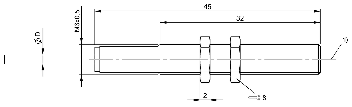 BOS01W0 - BOS M06M-PS-RD10-PU-02 (Işık düğmesi) - Görsel 2