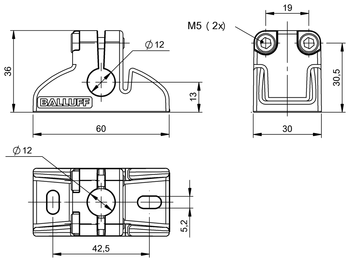 BAM0275 - BMS CU-M-D12-B040-00 (Esnek Montaj Sistemi) - Görsel 2