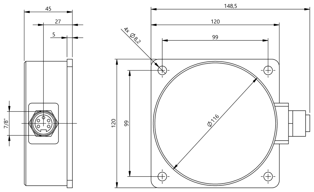 BIC0074 - BIC 2P0-P25A0-Q120AE-SA3A50 (Güç kaynağı için endüktif bağlayıcılar) - Görsel 2