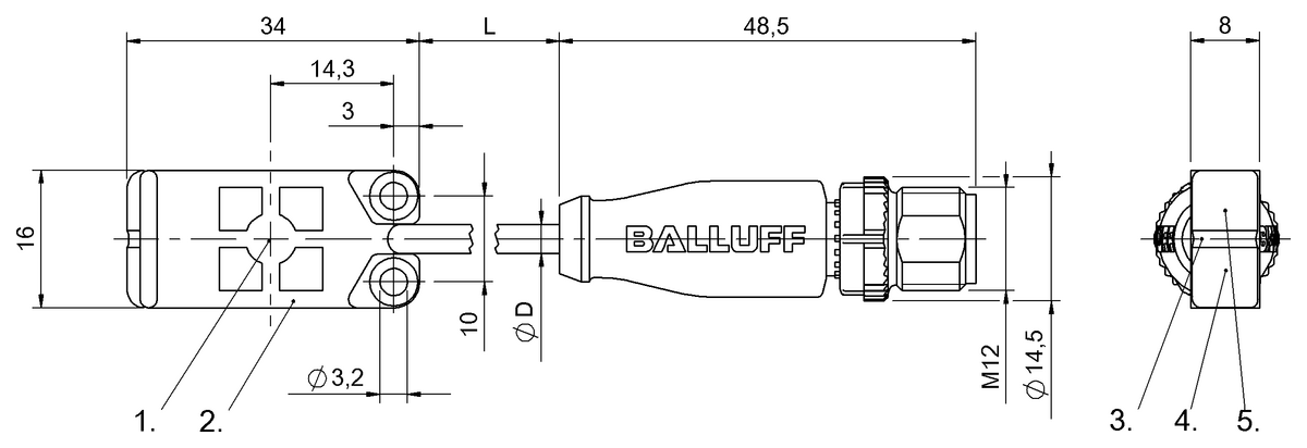 BCS012N - BCS R08RRE-PIM80C-EP00,3-GS04 (Nesne algılama için kapasitif yakınlık anahtarları) - Görsel 2