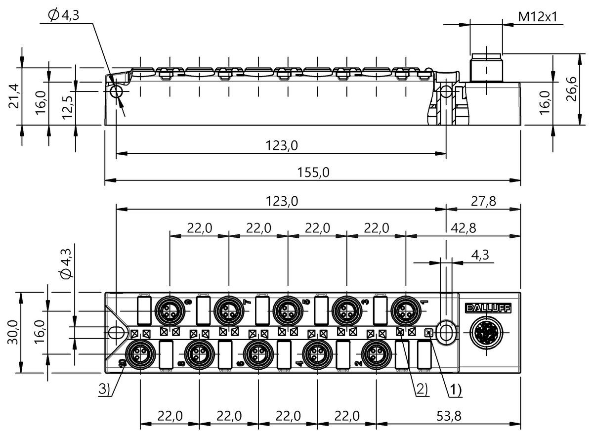 BPI00AN - BPI AM303P-5K-B0-SM4CT (Bağlantı blokları) - Görsel 2
