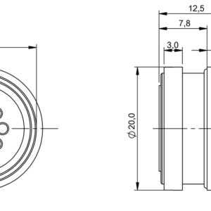 BCC0H0H - BCC M578-0000-1Y-RM117-000 (Flanş konnektörleri)