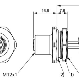 BCC0H0C - BCC M454-0000-1A-RM119-003 (Flanş konnektörleri)