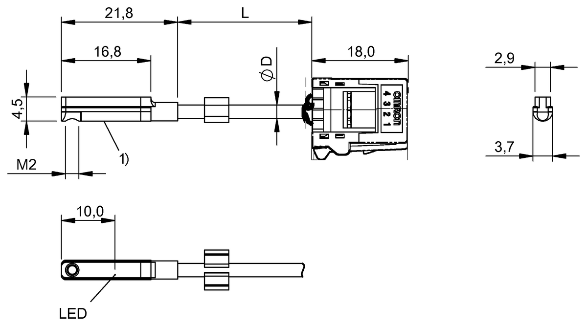 BMF00J9 - BMF 204K-PS-C-2A-SA3-PU-01,5 (Farklı kanal şekilleri için silindir anahtarları) - Görsel 2