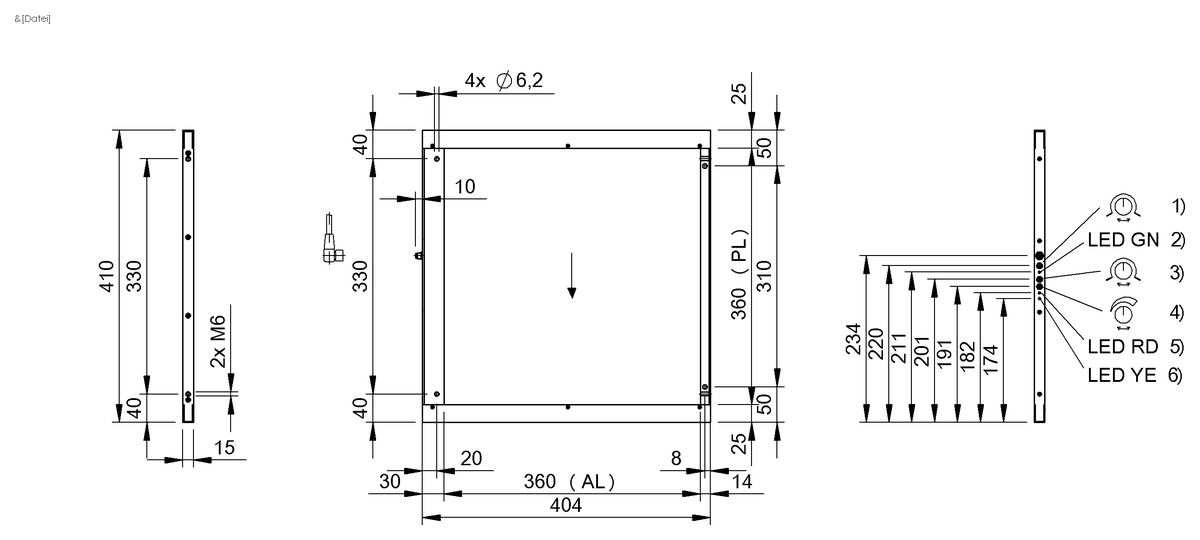 BOW003R - BOW B-3636-DU-C-S75 (Optik pencereler) - Görsel 2