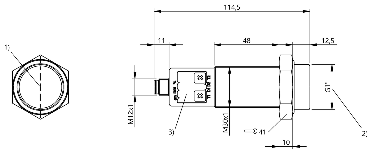 BUS005W - BUS M30E2-PPC-20/130-S92K-G1 (Yüksek basınca dayanıklı ultrasonik sensörler) - Görsel 2