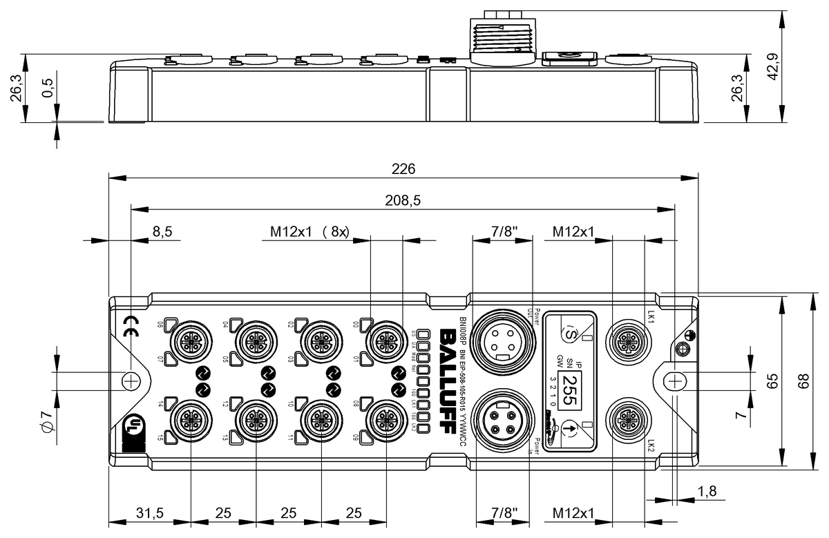 BNI008M - BNI EIP-508-105-R015 (IO) - Görsel 2