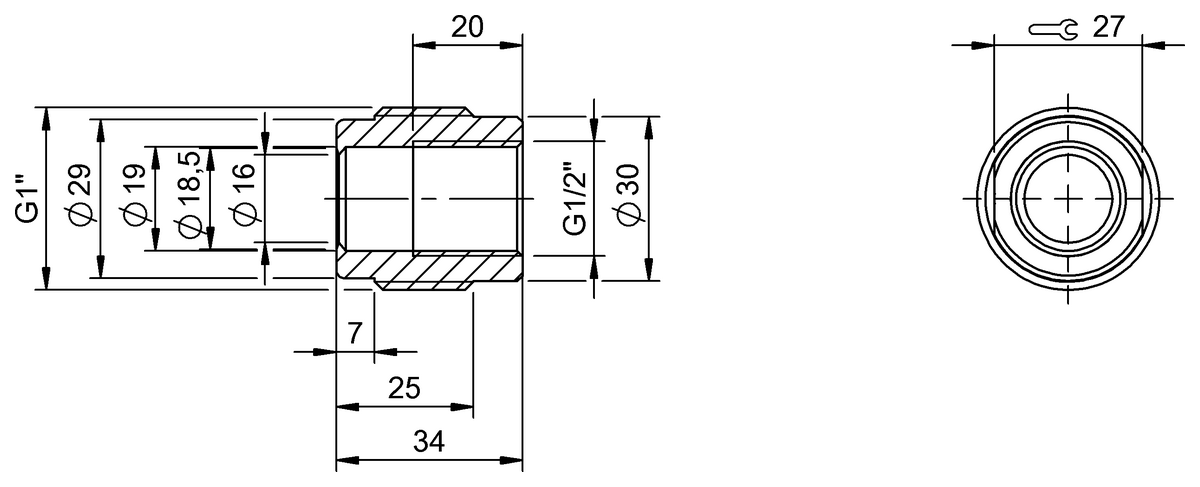 BAM0293 - BAM AD-CS-013-1G2/1G0-5 (Adaptör) - Görsel 2