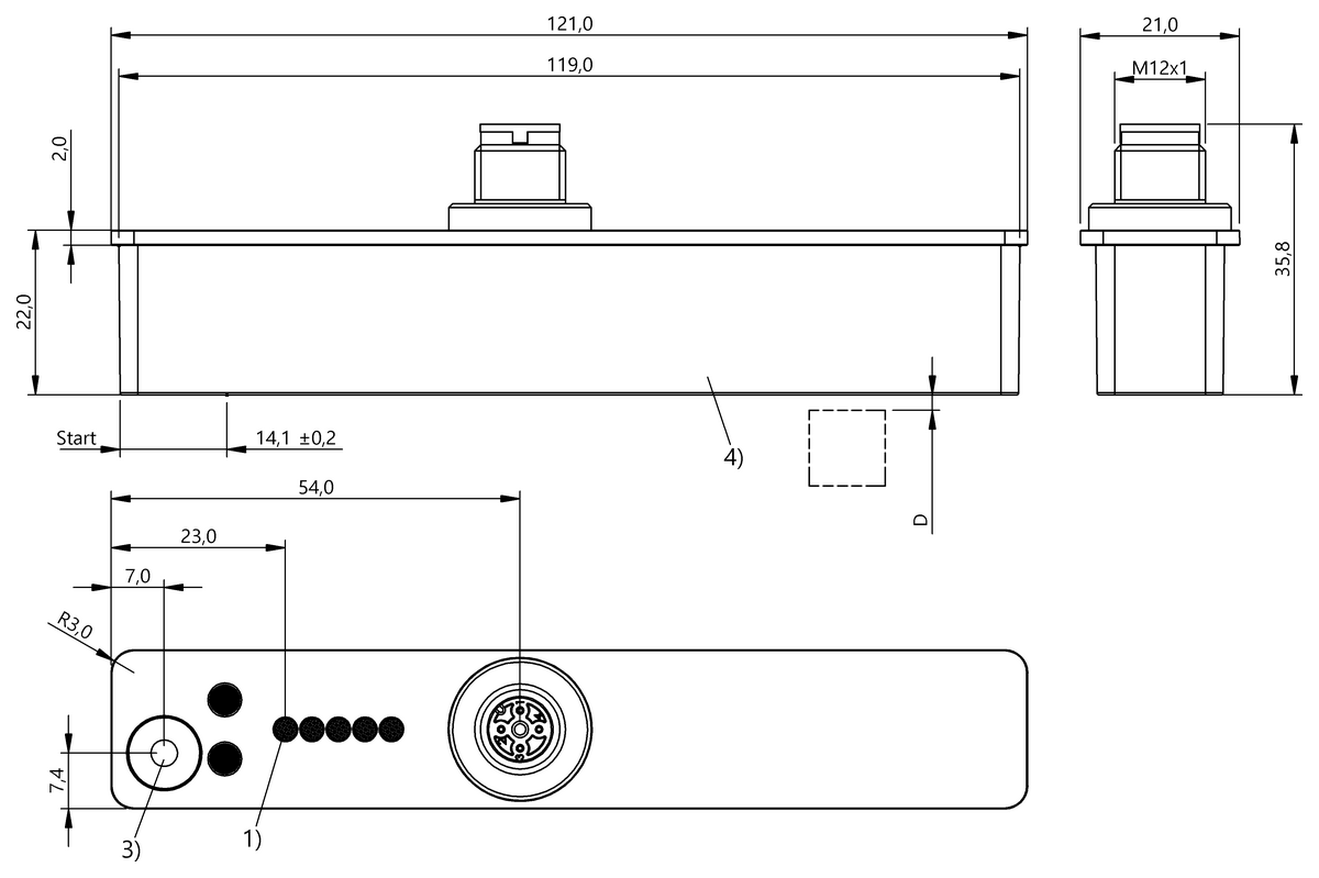 BIP000U - BIP ED2-B103-03-S4 (Endüktif konum sensörleri) - Görsel 2