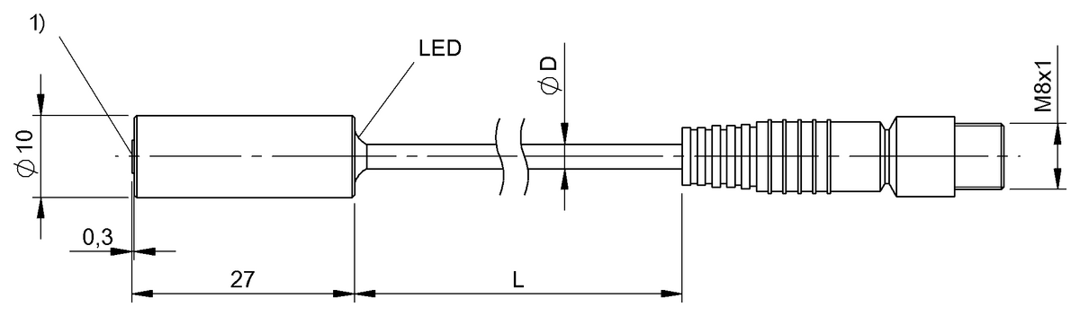 BES04TU - BES G10ED-PSC08B-EP00,3-GS49 (Endüktif yakınlık anahtarları) - Görsel 2