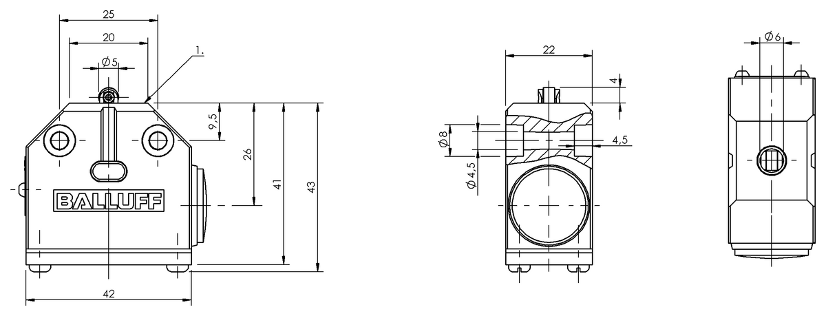 BNS0071 - BNS 819-X512-100-R-10 (Tek konumlu: Özel) - Görsel 2
