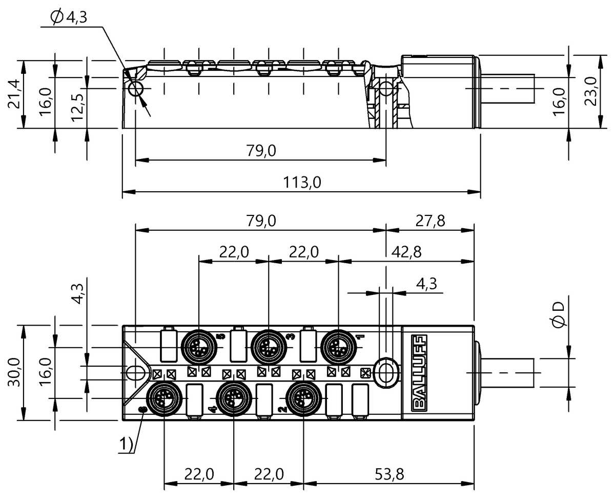 BPI00H9 - BPI 6M3040-5K-B0-KPXE0-150 (Bağlantı blokları) - Görsel 2