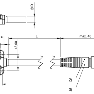 BES050J - BES R01EC-PSC50A-BS00,3-GS49-W51 (Endüktif Faktör 1 sensörler)
