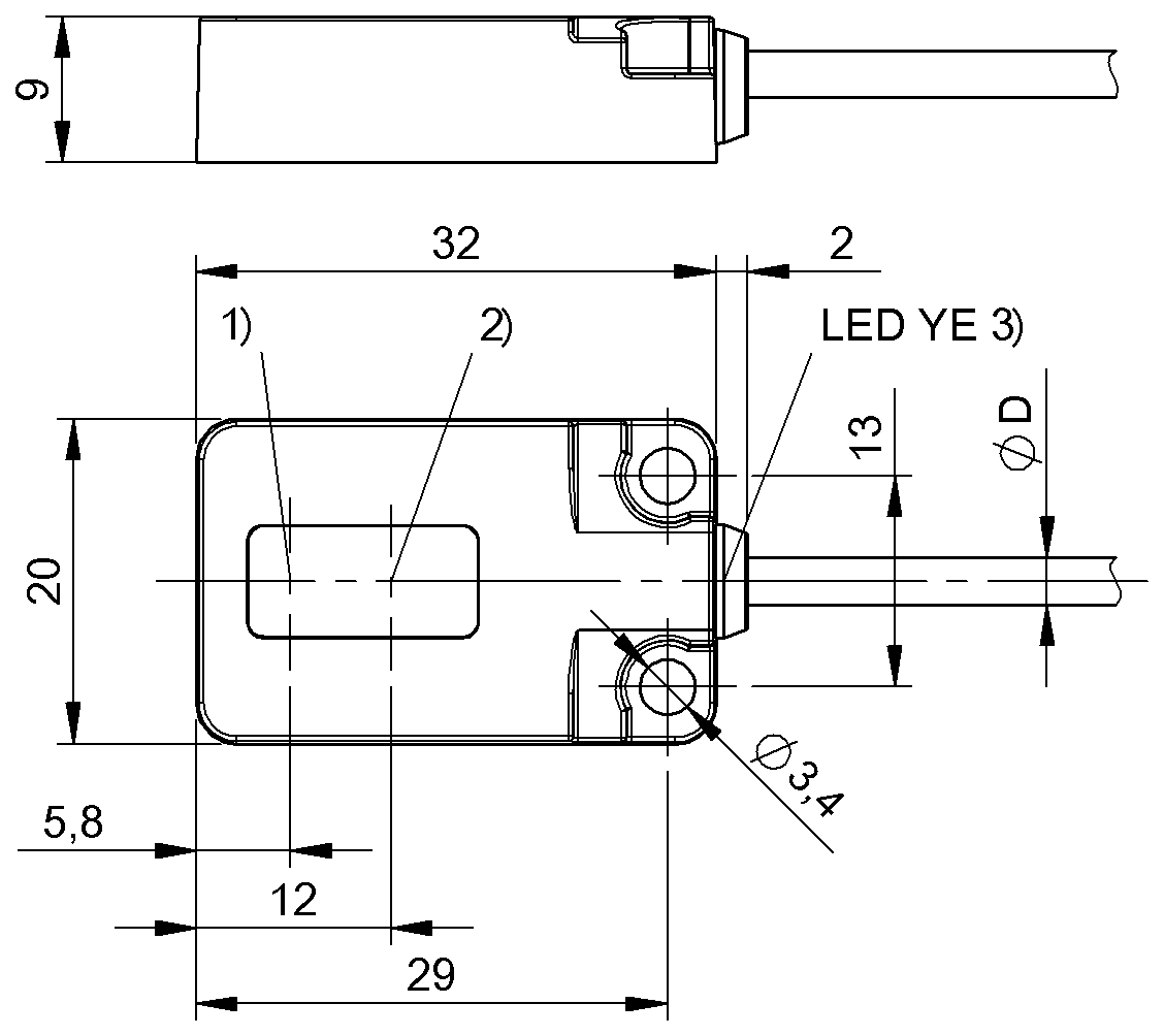 BOS021W - BOS R01E-PS-KF20-02 (Işık düğmesi) - Görsel 2