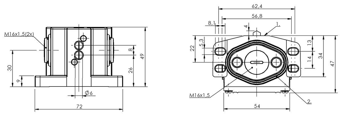 BNS01P7 - BNS 819-B02-D08-46-3B (Mekanik çok konumlu limit sviçler) - Görsel 2