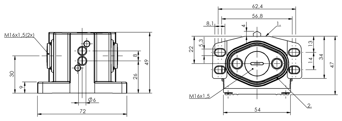 BNS01P6 - BNS 819-B02-D08-46-13 (Mekanik çok konumlu limit sviçler) - Görsel 2