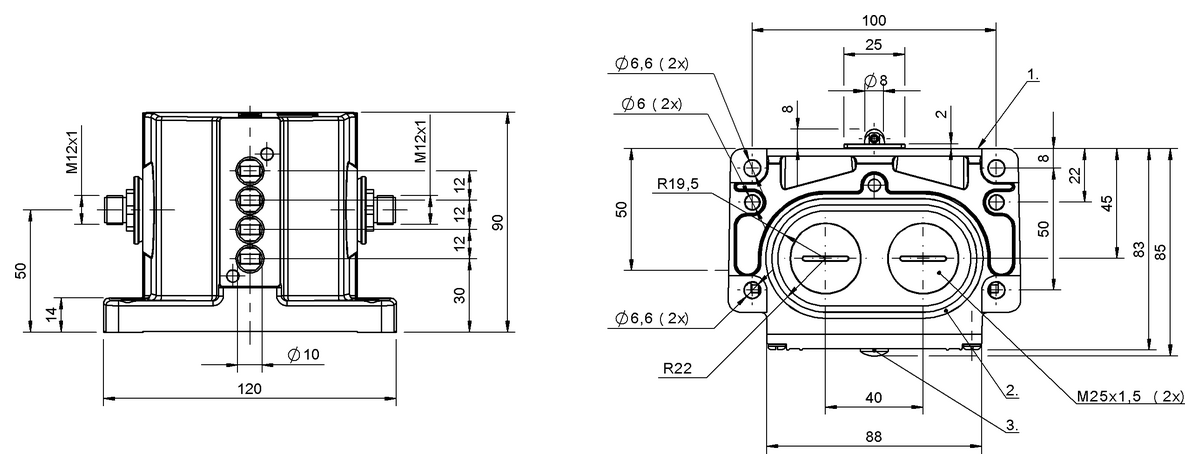 BNS049M - BNS 819-D04-R12-100-10-FD-S80S (Mekanik çok konumlu limit sviçler) - Görsel 2